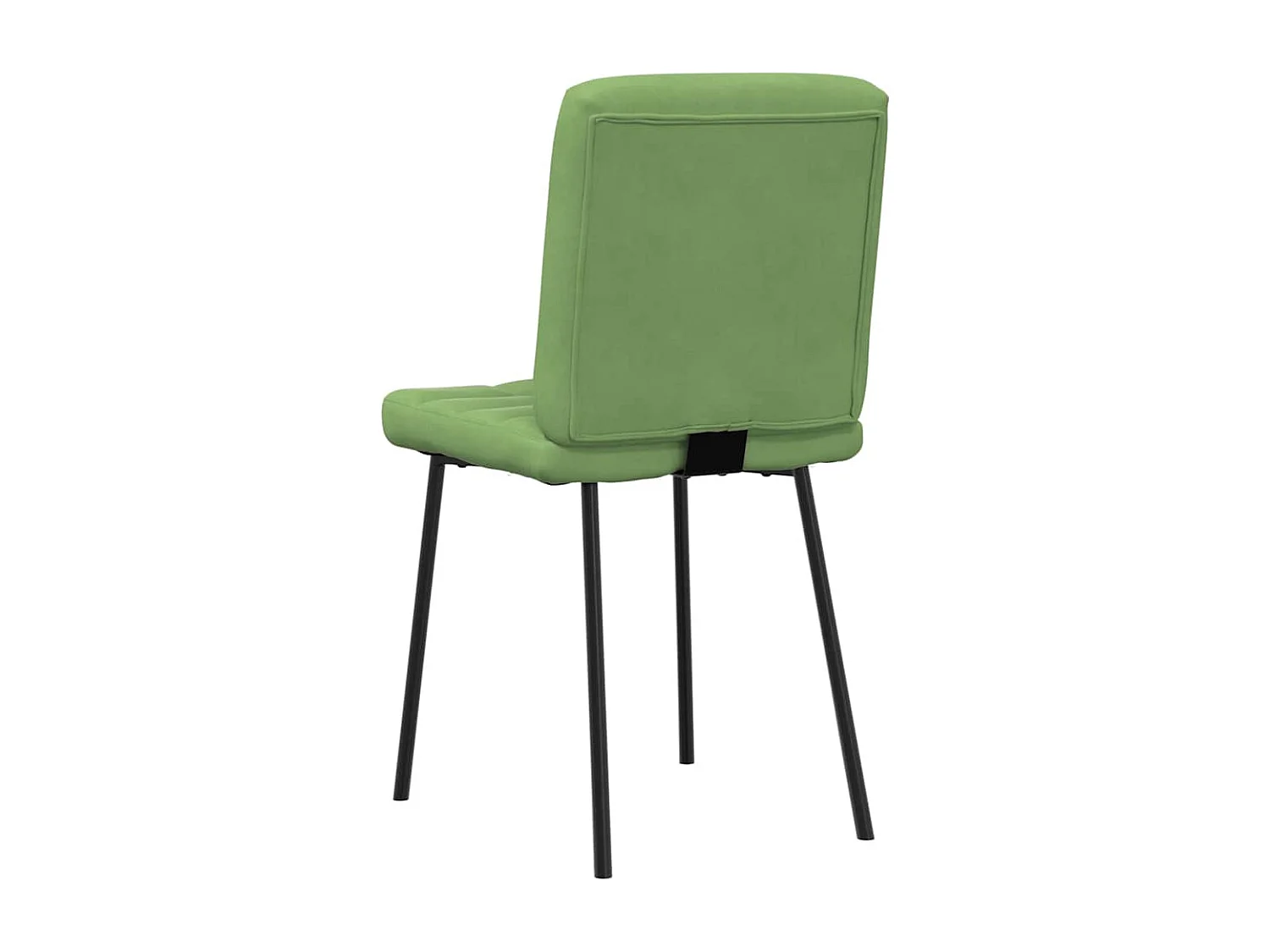 Chaises à manger lot de 2 Vert clair Velours