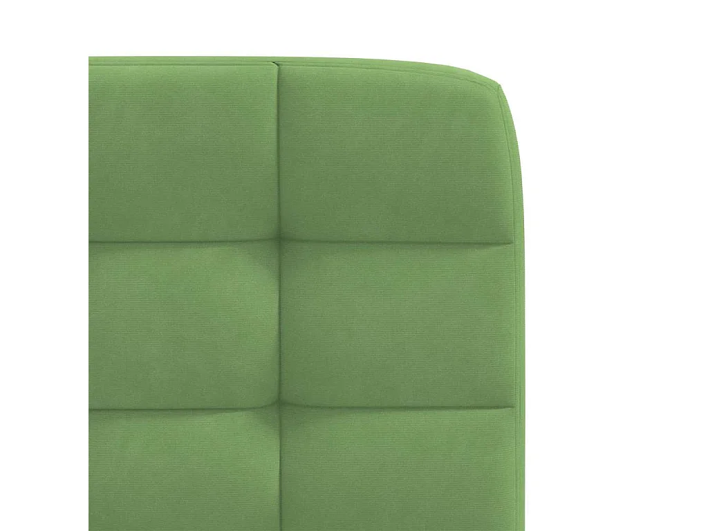 Chaises à manger lot de 2 Vert clair Velours