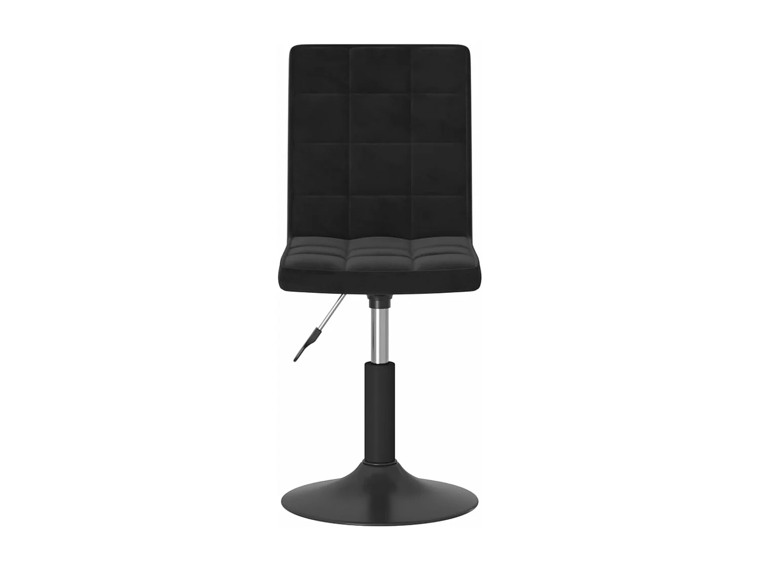 Chaises pivotantes à manger lot de 2 noir velours