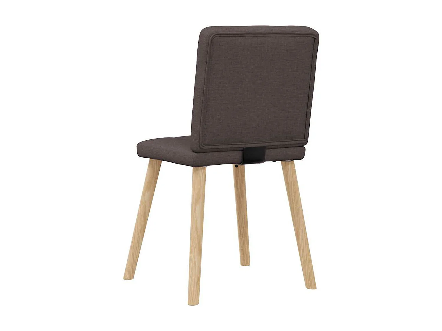 Eetkamerstoelen 2 st stof donkerbruin