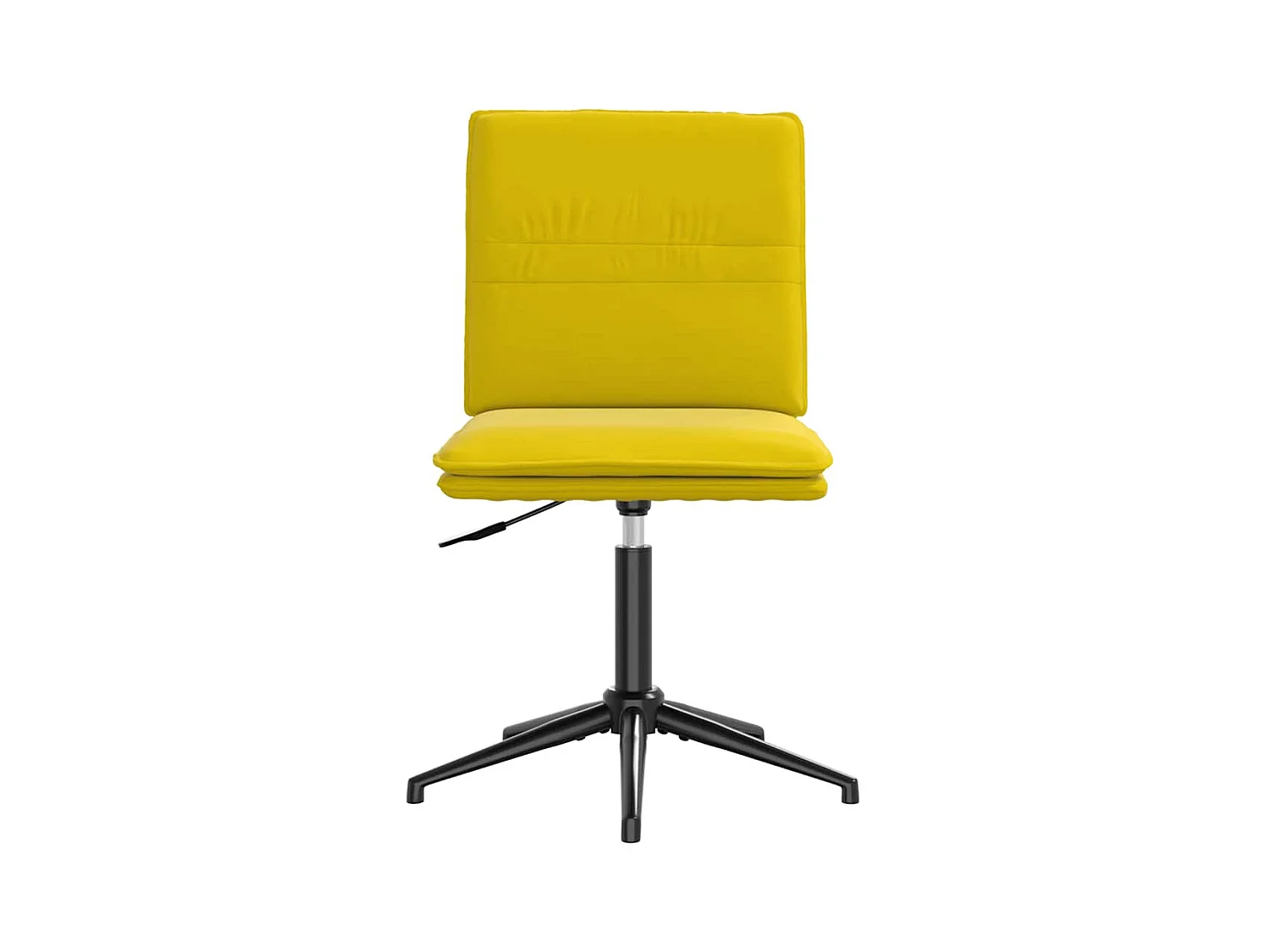 Cadeiras de jantar 2 peças veludo amarelo