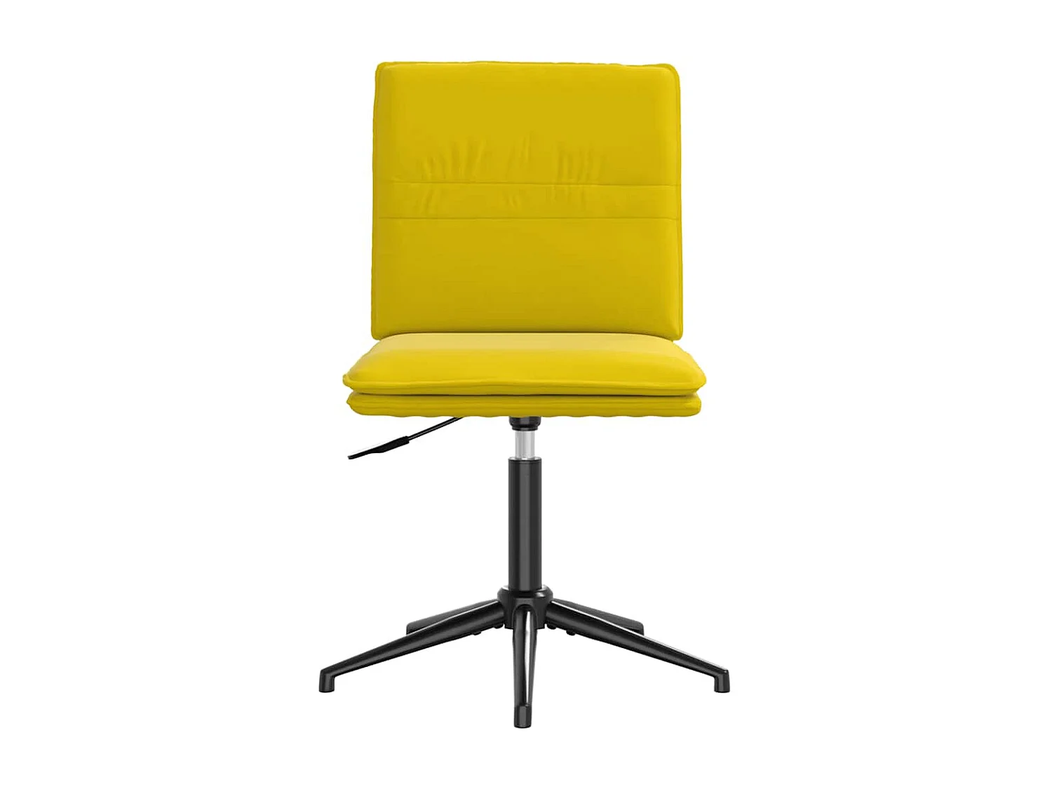 Chaises à manger lot de 2 Jaune Velours