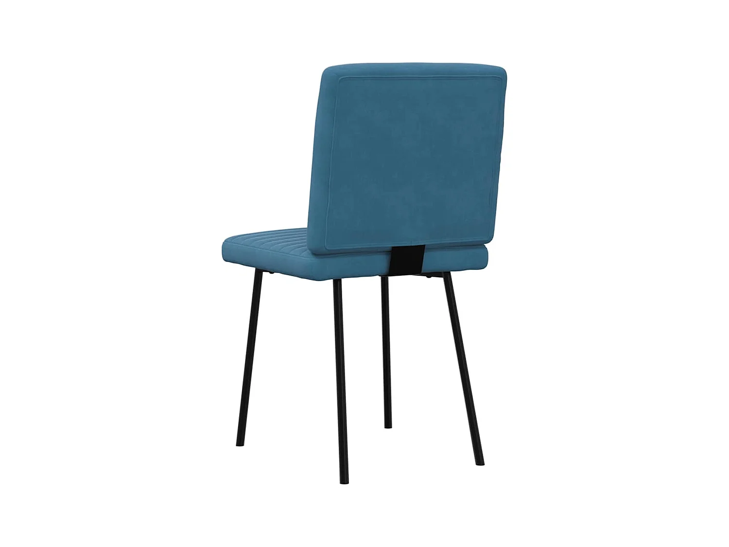 Chaises à manger lot de 2 Bleu Velours