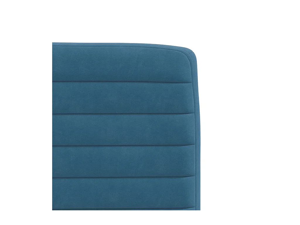 Chaises à manger lot de 2 Bleu Velours
