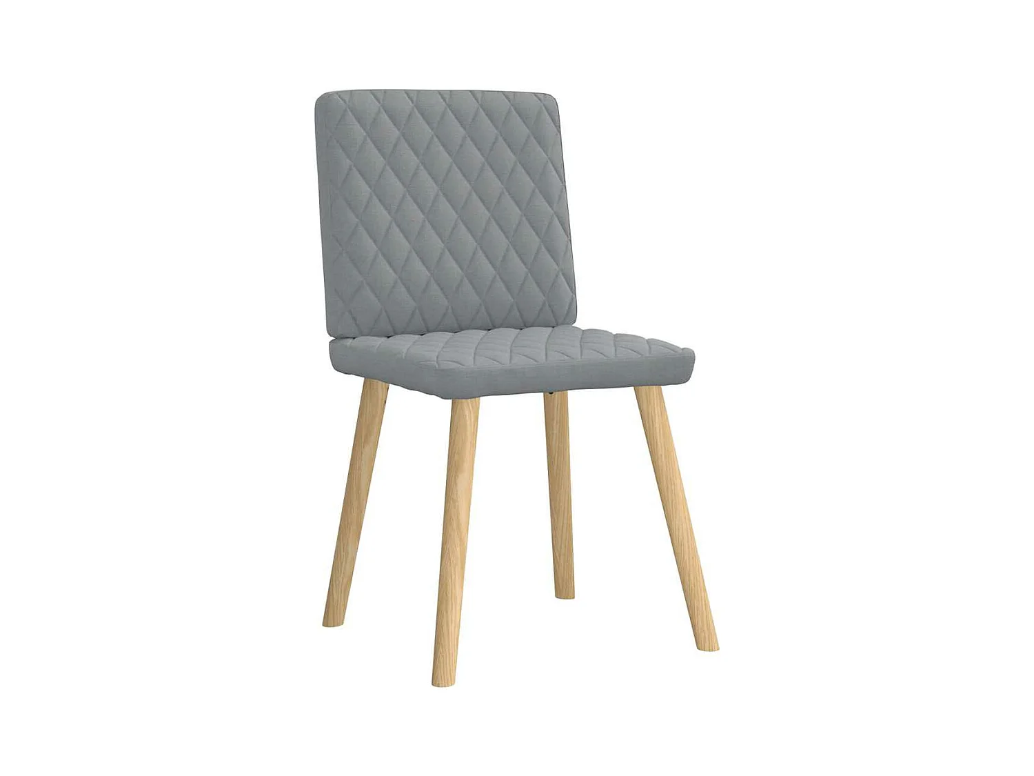 Eetkamerstoelen 2 st stof lichtgrijs