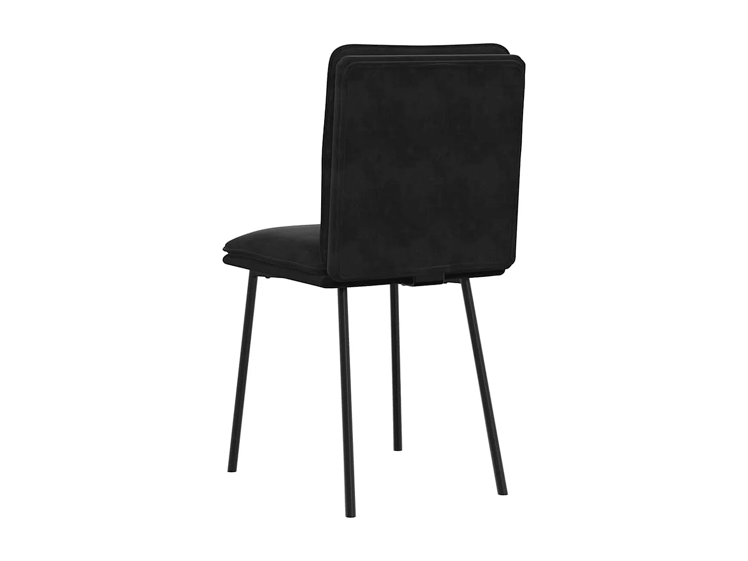 Chaises à manger lot de 4 Noir Velours