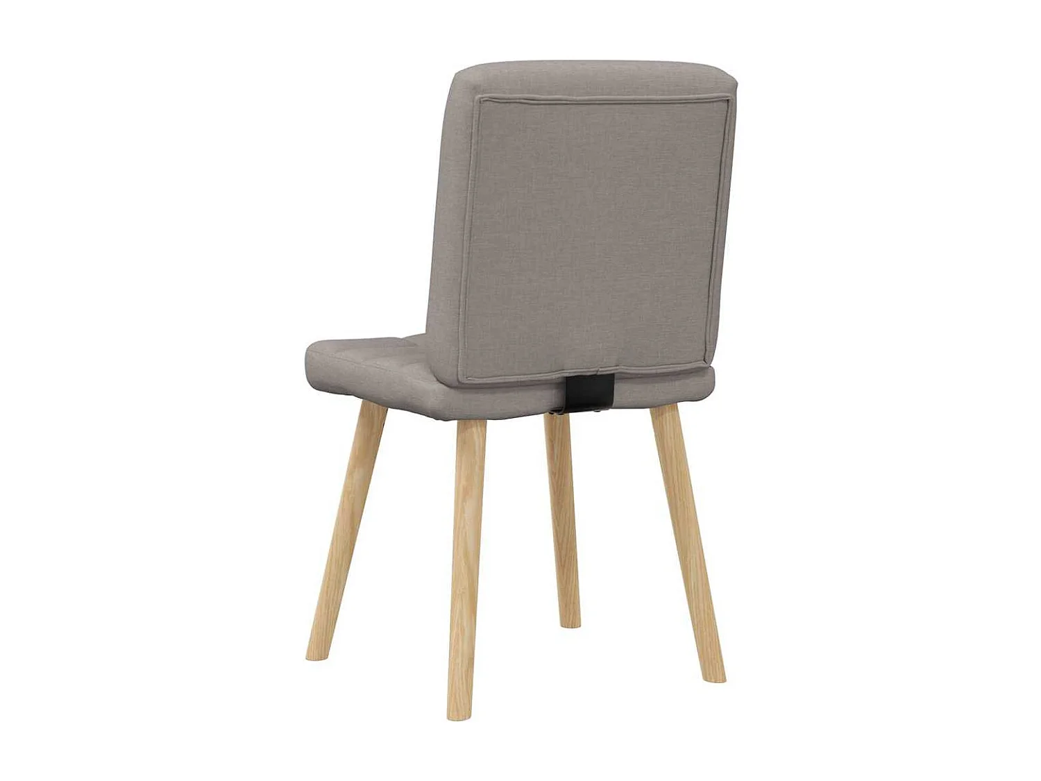 Chaises à manger lot de 4 taupe tissu