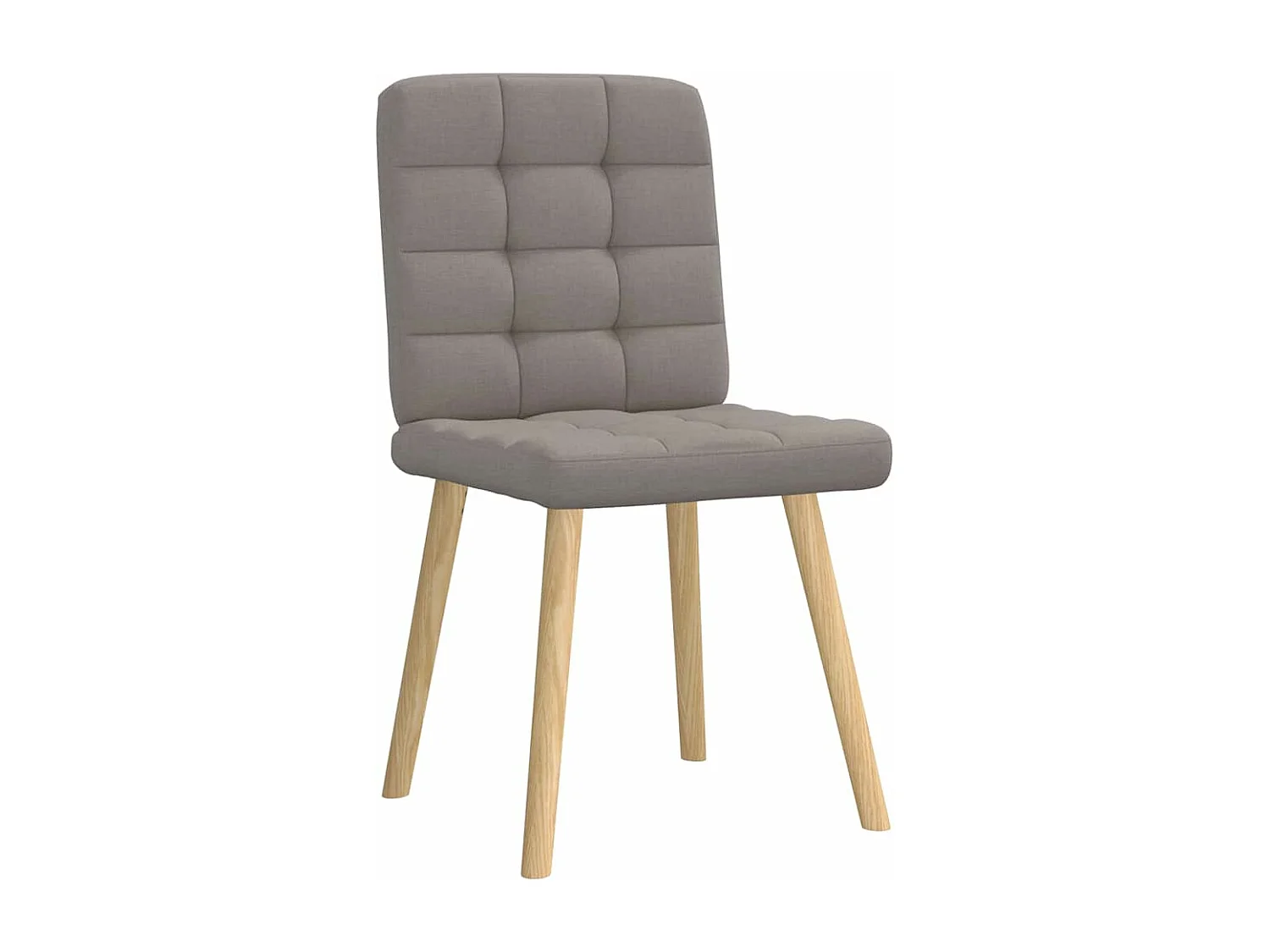 Chaises à manger lot de 4 taupe tissu