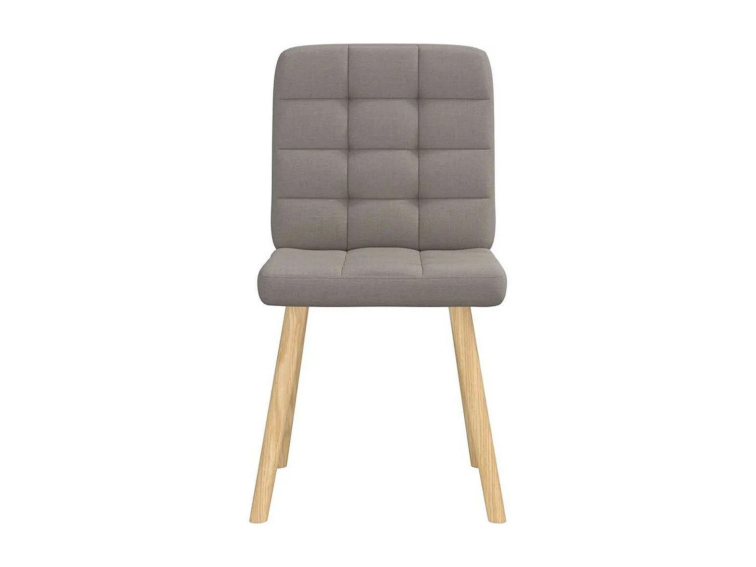 Chaises à manger lot de 4 taupe tissu