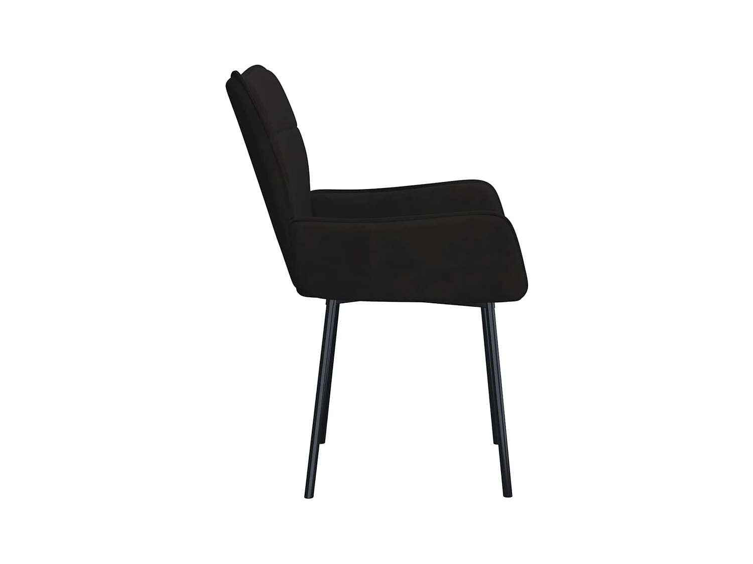 Cadeiras de jantar 2 peças veludo preto