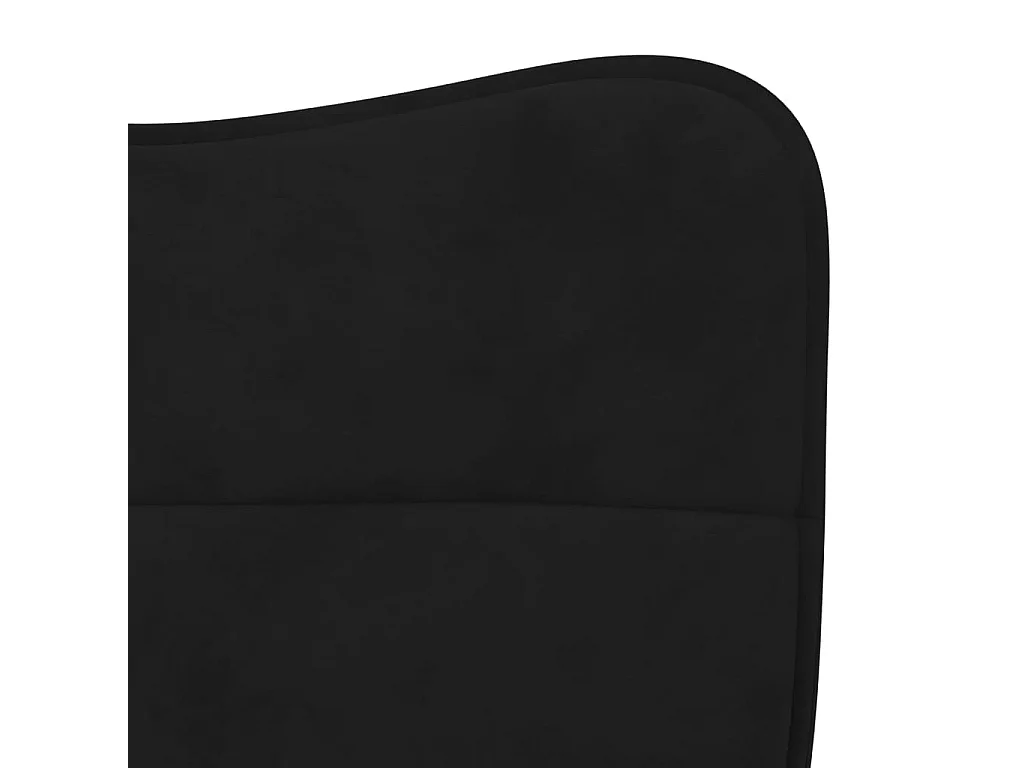 Chaises à manger lot de 2 Noir Velours