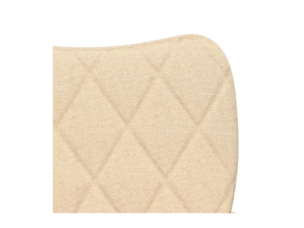 Chaises à manger lot de 2 crème tissu