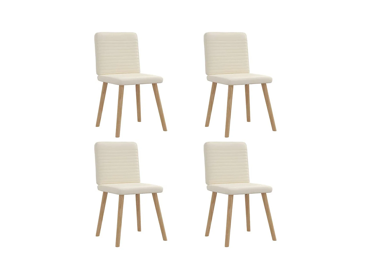 Chaises à manger lot de 4 Lin