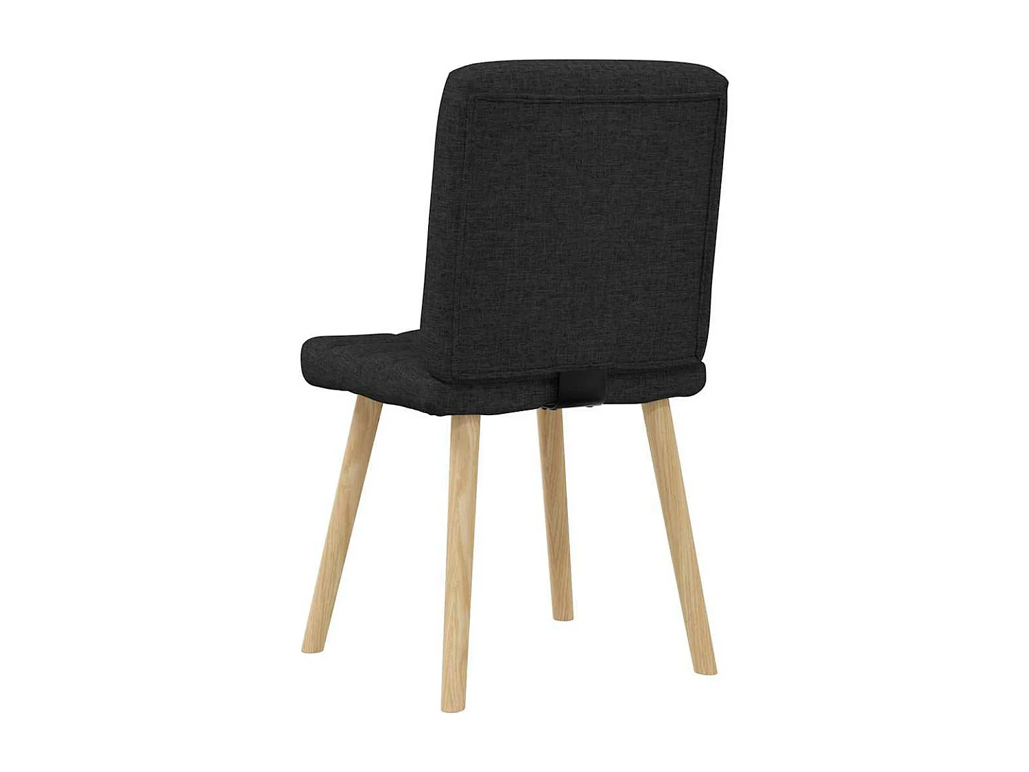 Chaises à manger lot de 4 noir tissu