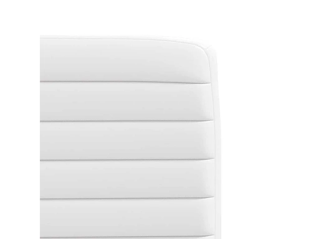 Cadeiras de jantar 2 peças couro artificial branco