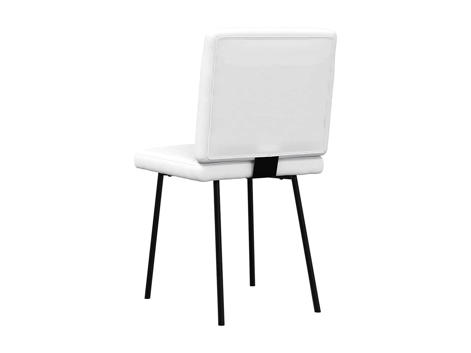 Chaises à manger lot de 2 blanc similicuir