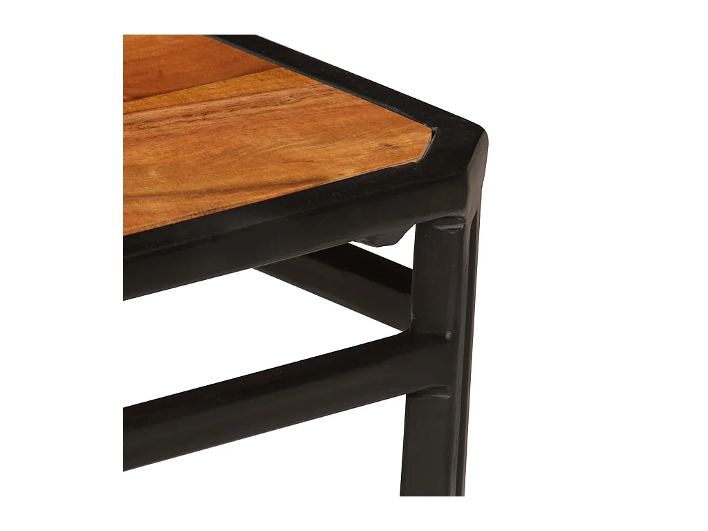 Chaise à manger lot de 6 bois d'acacia massif et finition