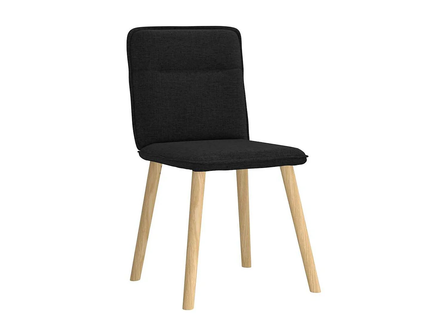 Sillas de comedor 2 unidades tela negro