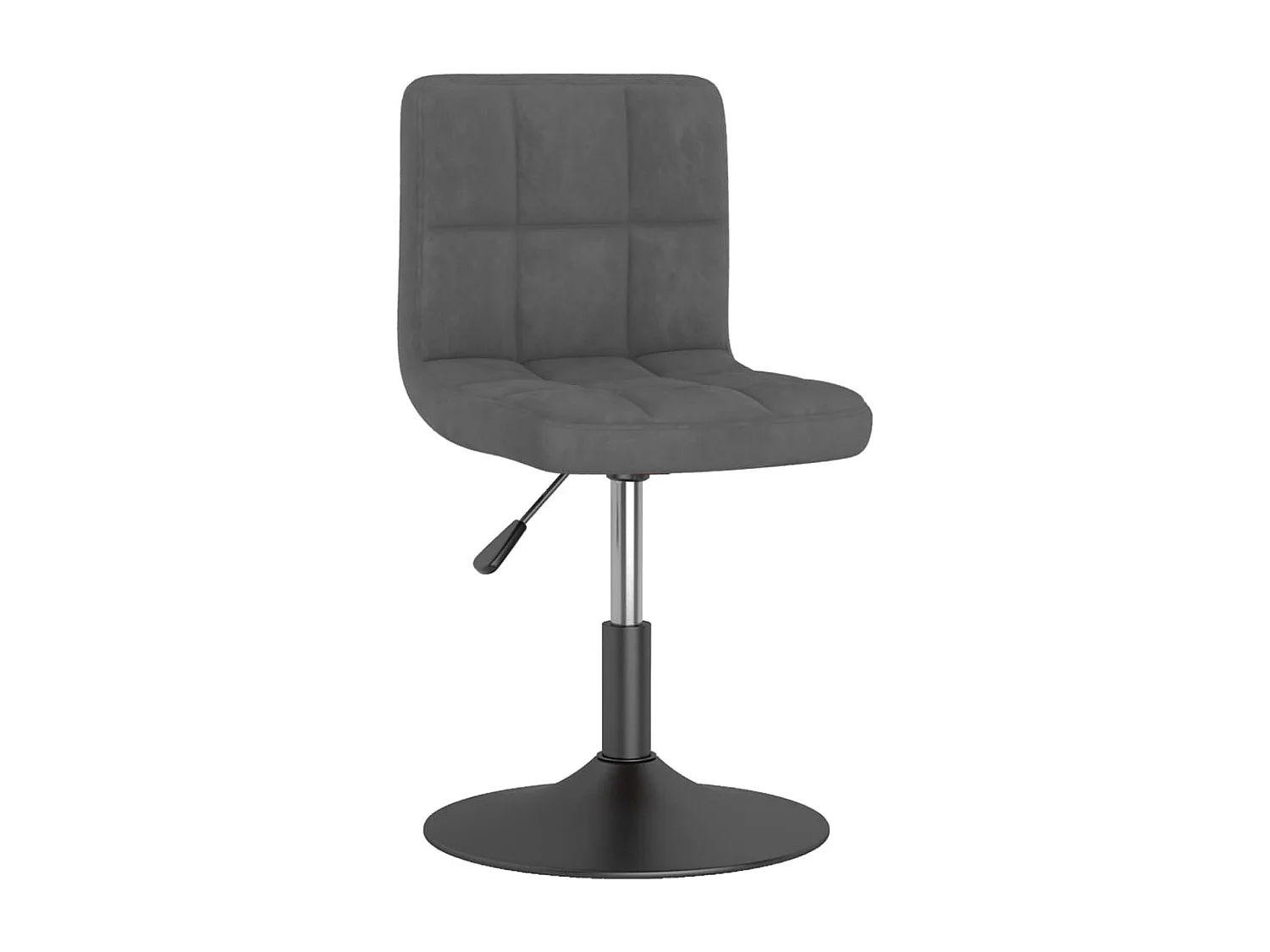 Eetkamerstoelen draaibaar 6 st fluweel donkergrijs