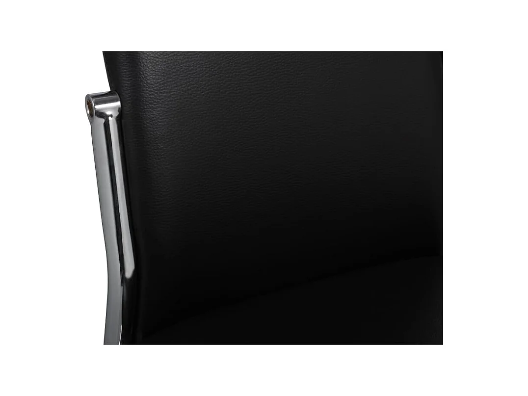 Sillas de comedor 2 unidades cuero sintético negro