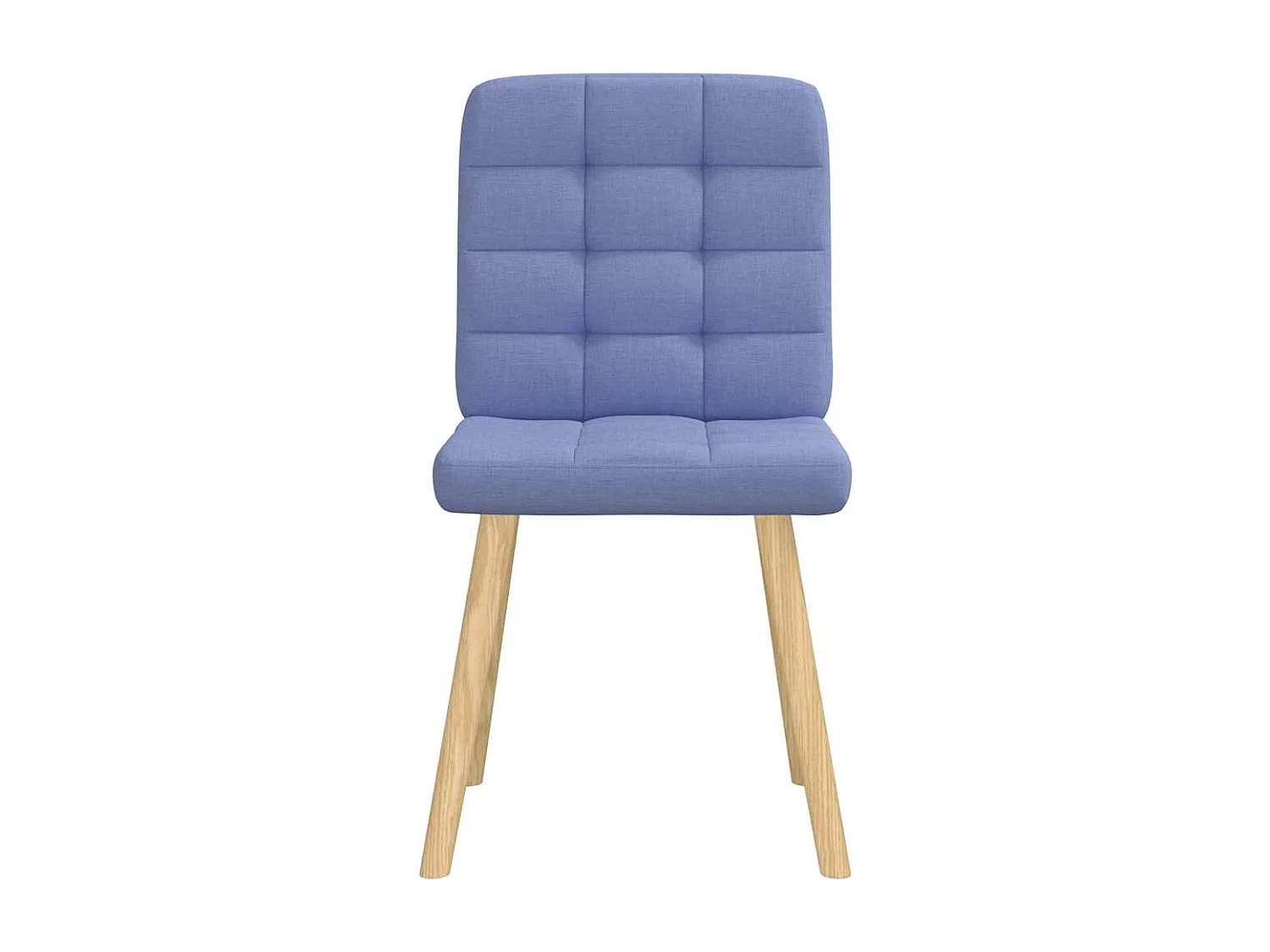 Chaises à manger lot de 2 bleu jean tissu