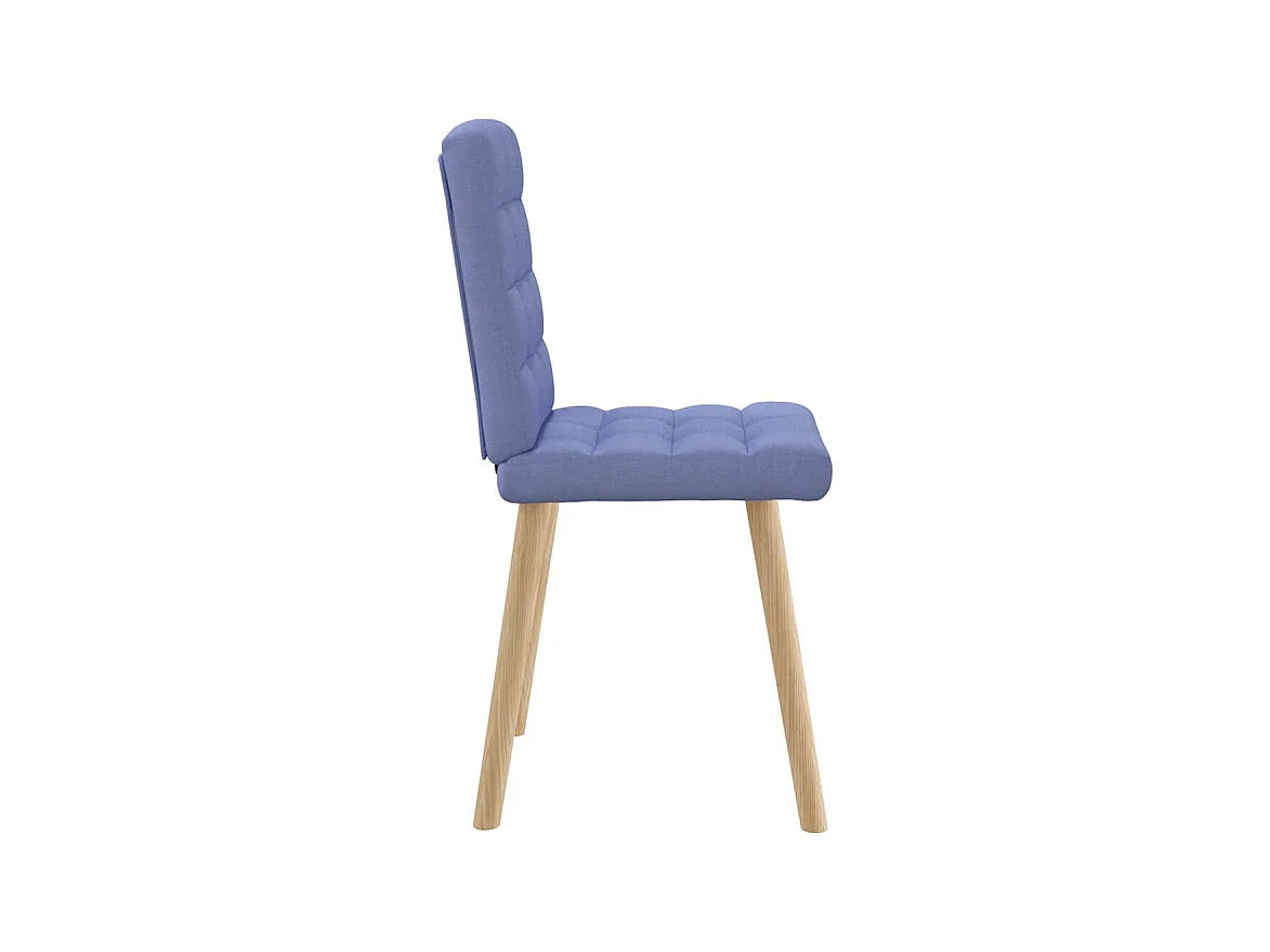 Sillas de comedor 2 unidades tela azul jeans