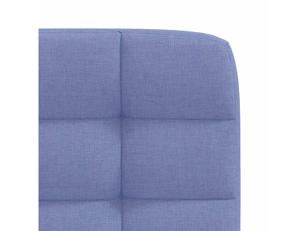 Chaises à manger lot de 2 bleu jean tissu