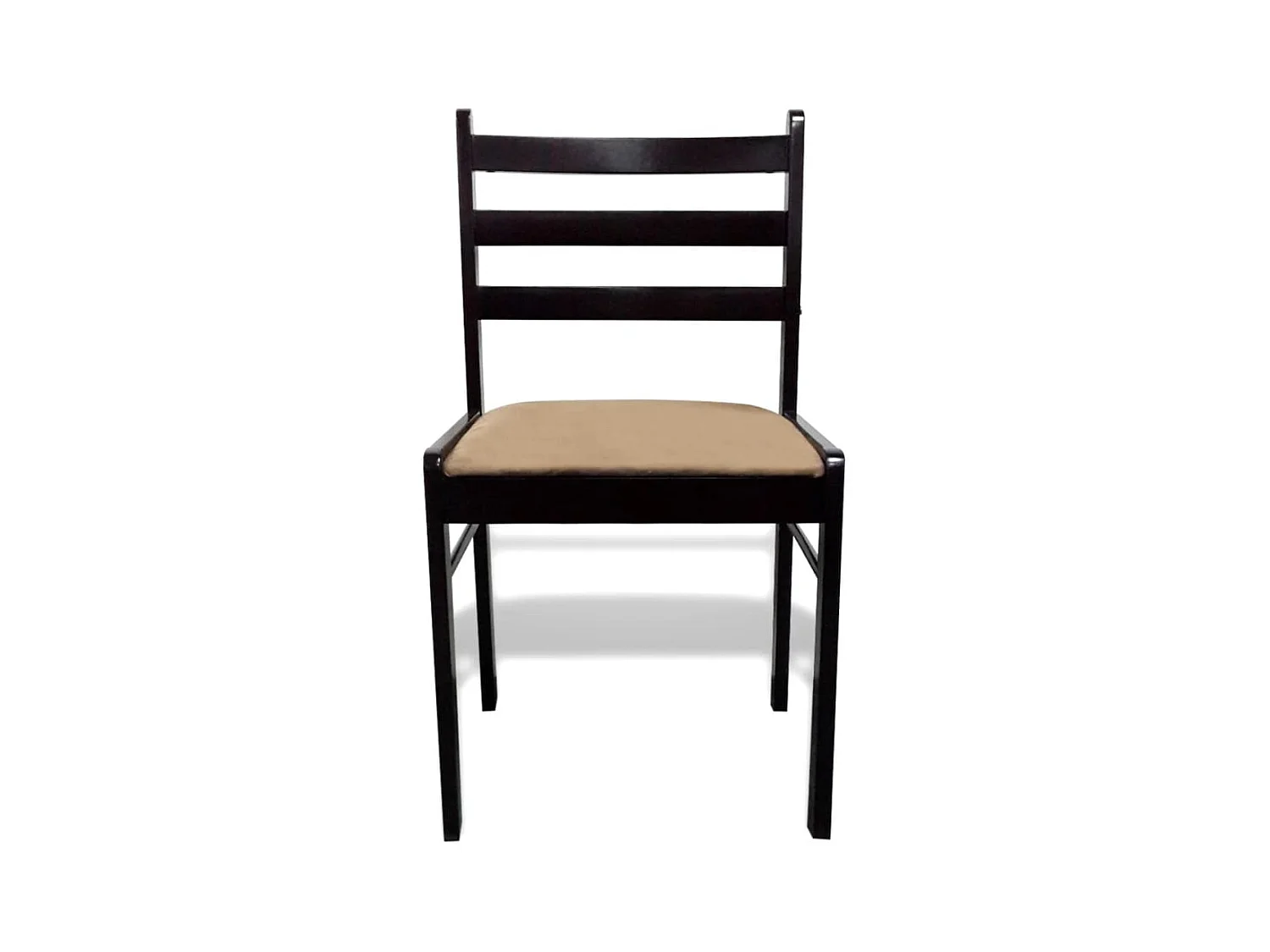 Sillas de comedor 6 unidades madera maciza y terciopelo marrón