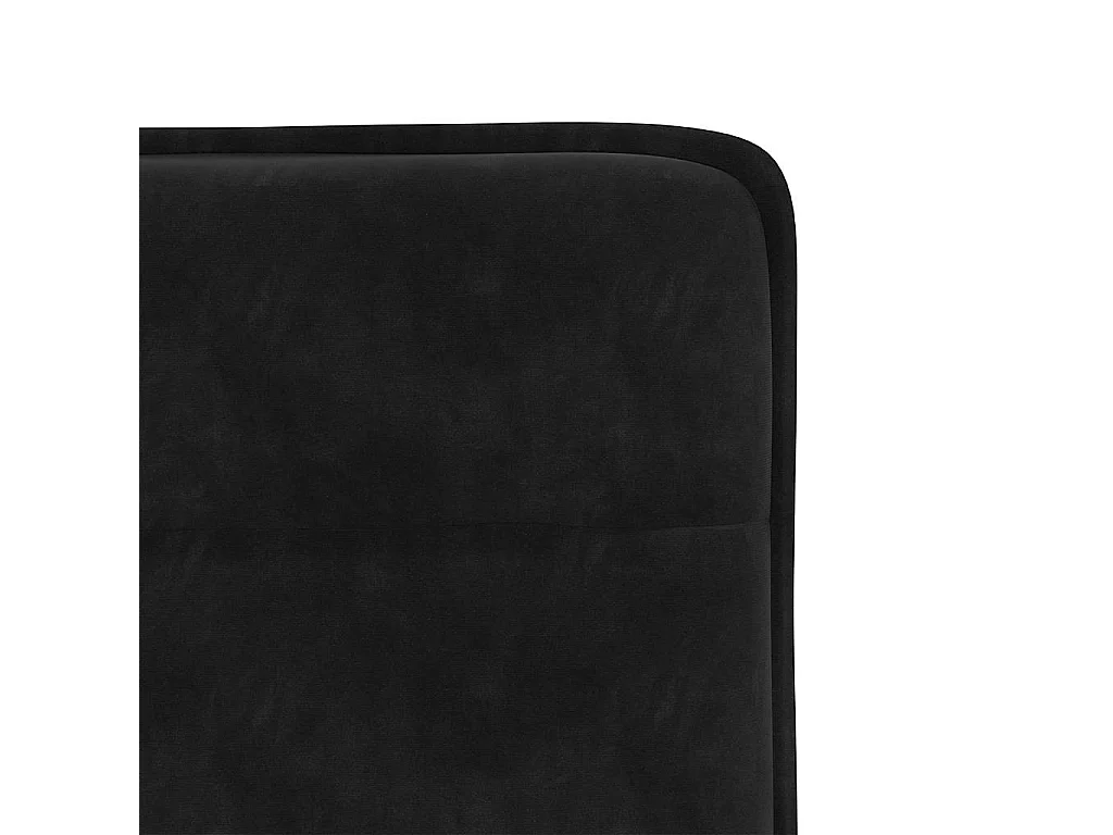 Chaises à manger lot de 2 Noir Velours