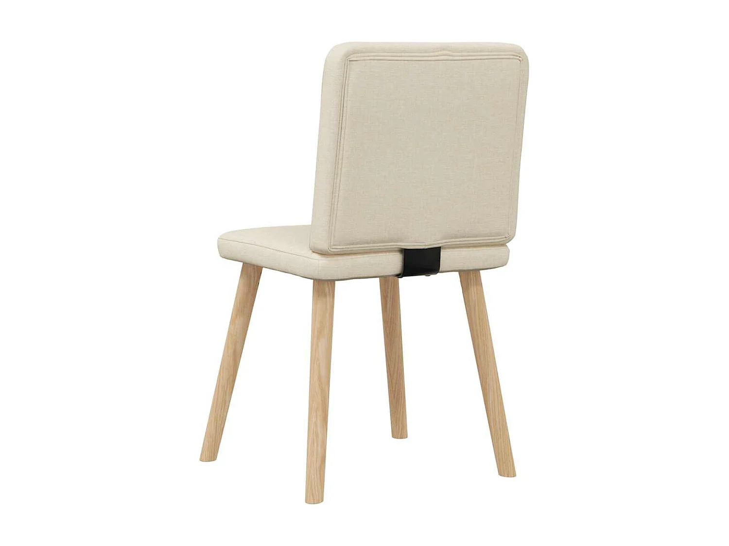 Chaises à manger lot de 4 crème tissu