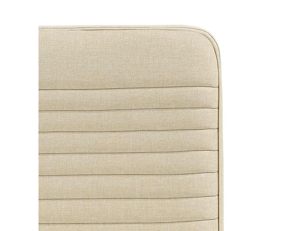 Chaises à manger lot de 4 crème tissu