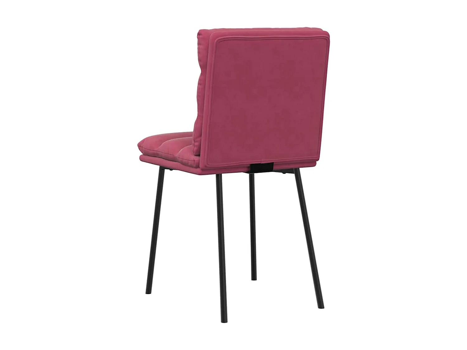 Chaises à manger lot de 2 Rouge bordeaux Velours