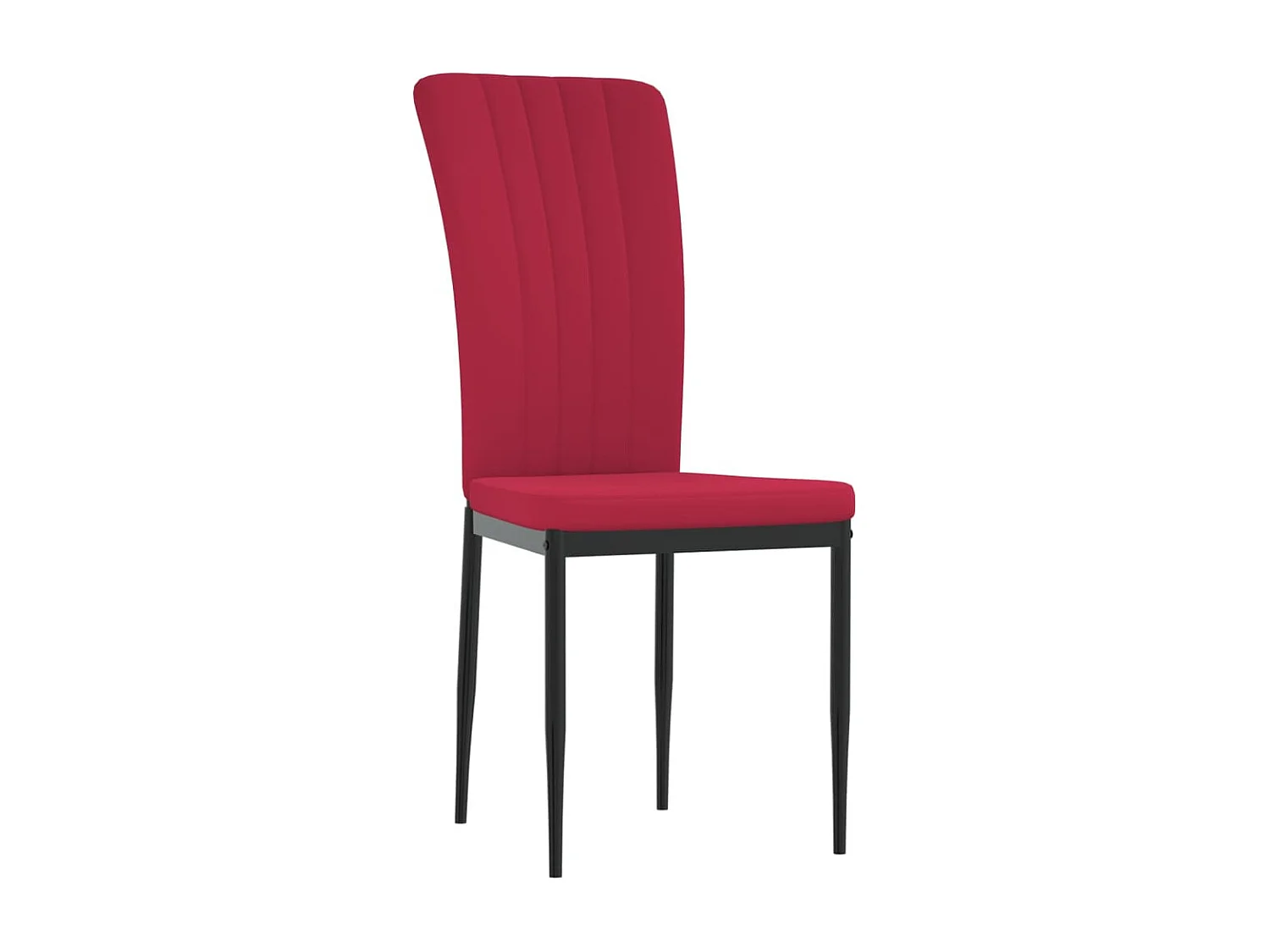 Chaises à manger lot de 2 Rouge bordeaux Velours