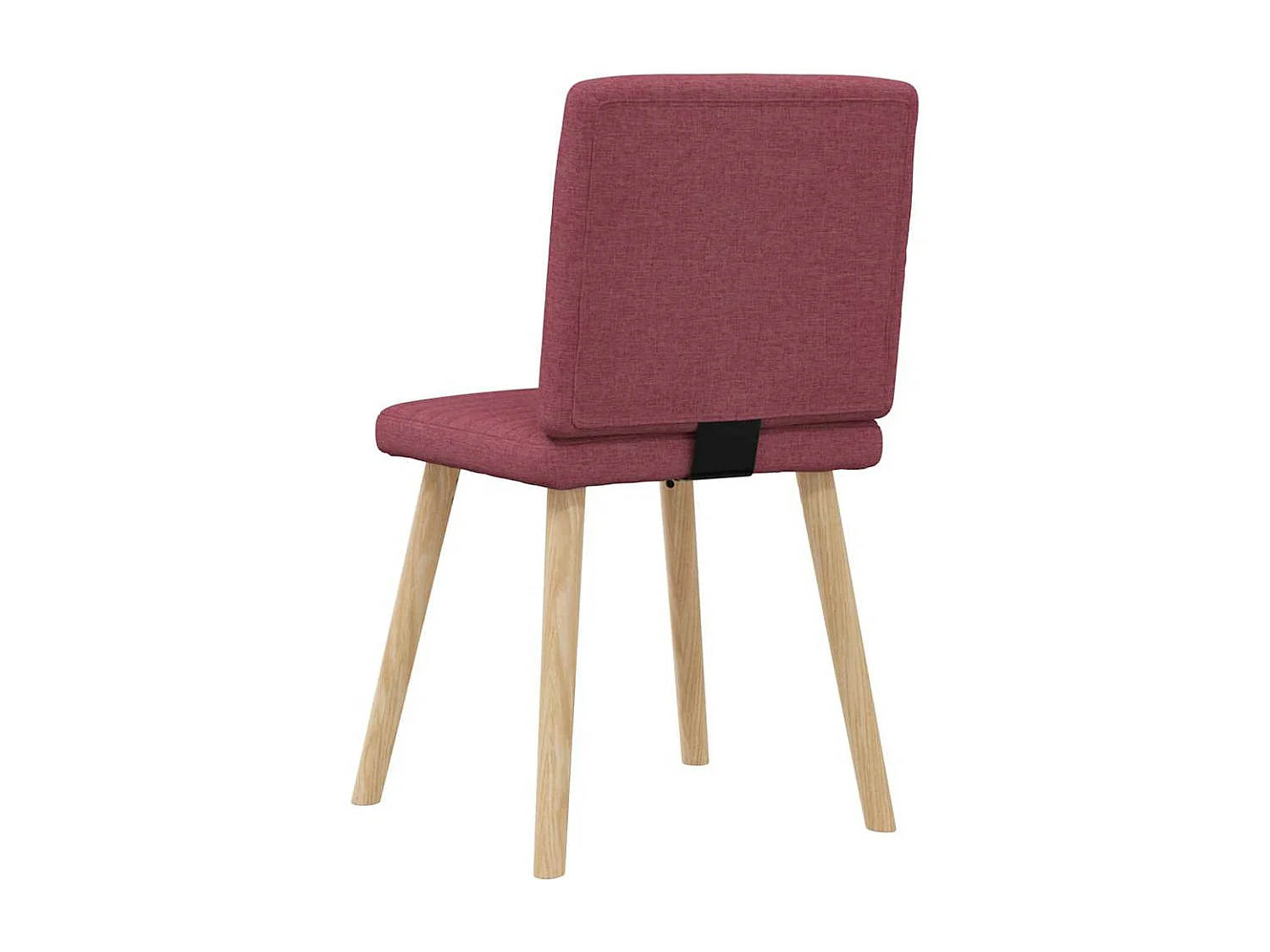 Chaises à manger lot de 2 rouge bordeaux tissu