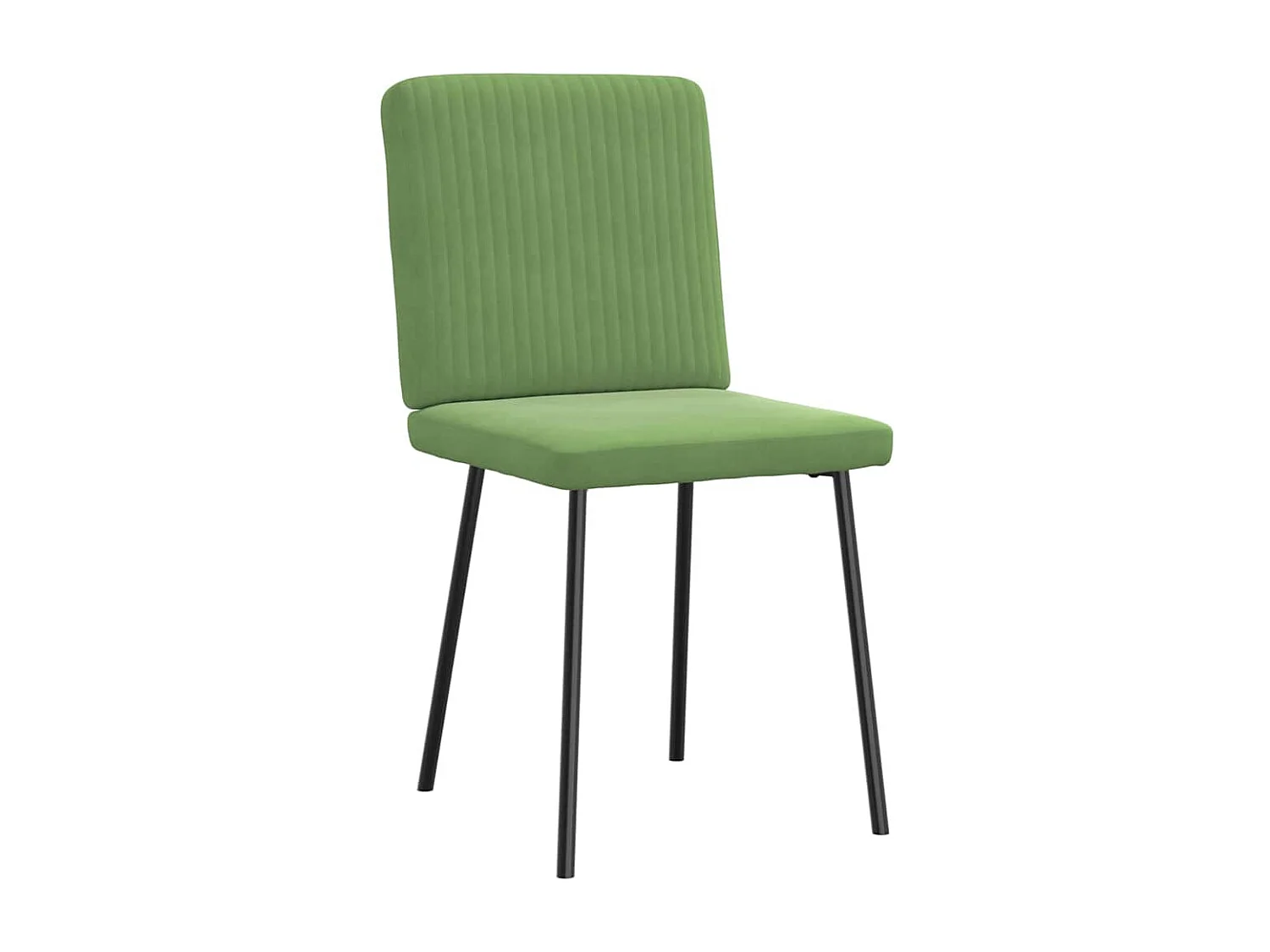 Chaises à manger lot de 2 Vert clair Velours