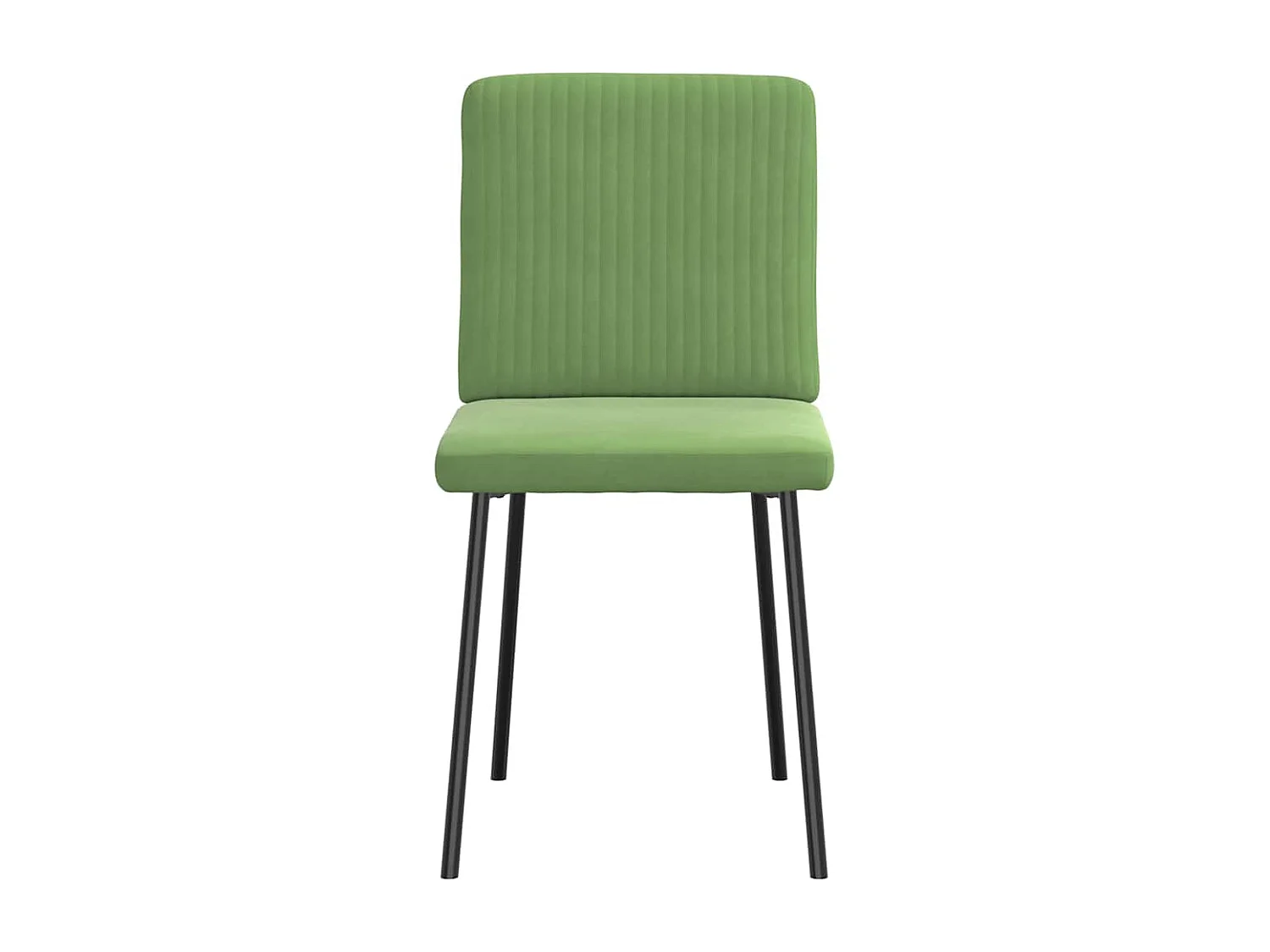 Chaises à manger lot de 2 Vert clair Velours