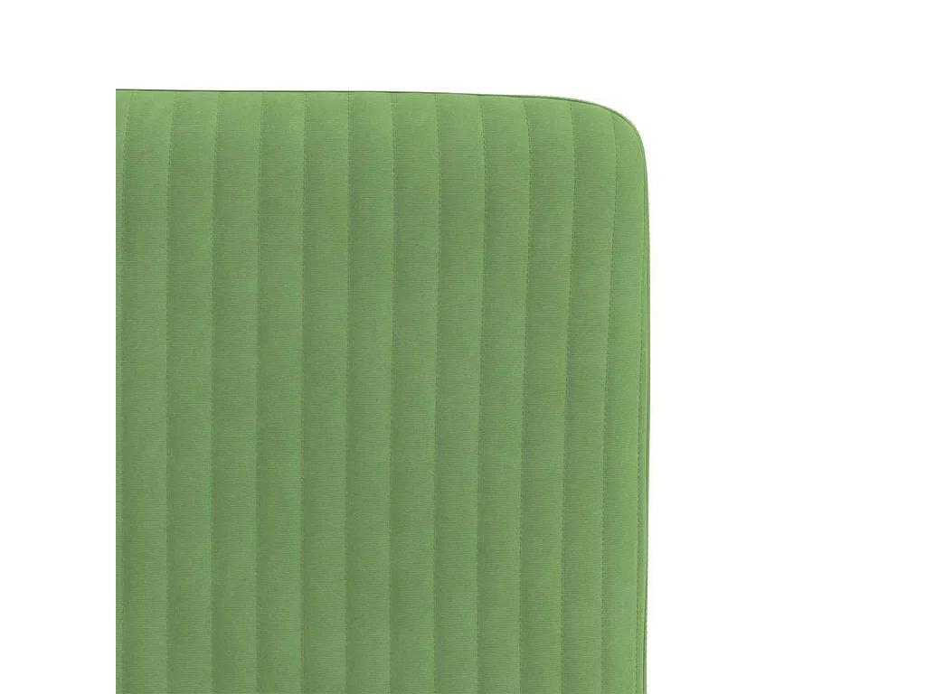 Chaises à manger lot de 2 Vert clair Velours