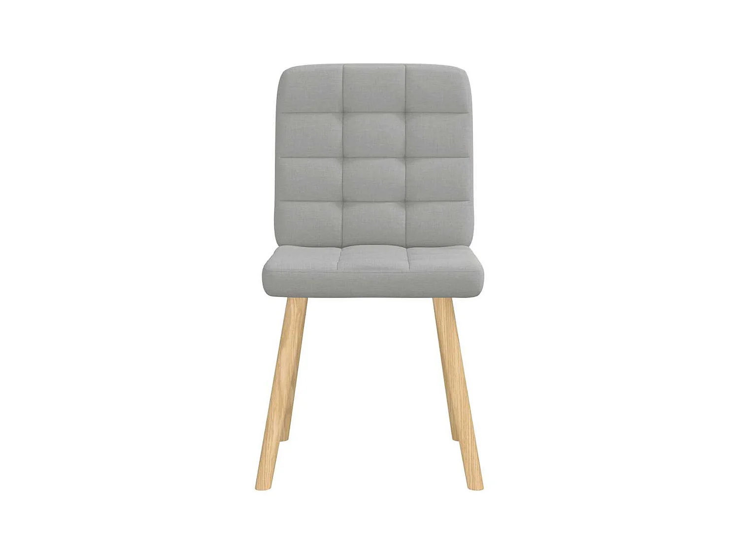 Eetkamerstoelen 2 st stof wolk grijs