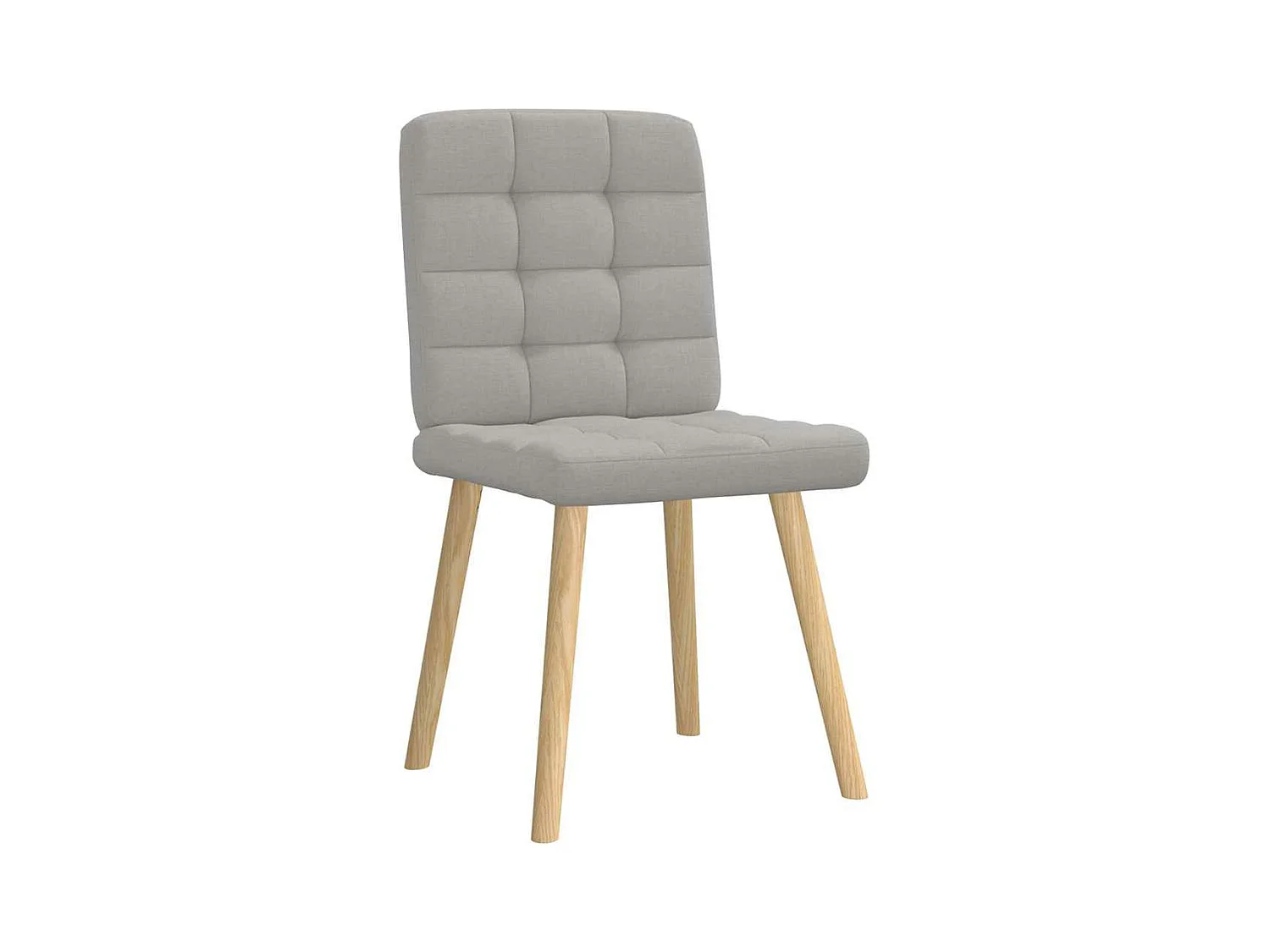 Eetkamerstoelen 2 st stof wolk grijs