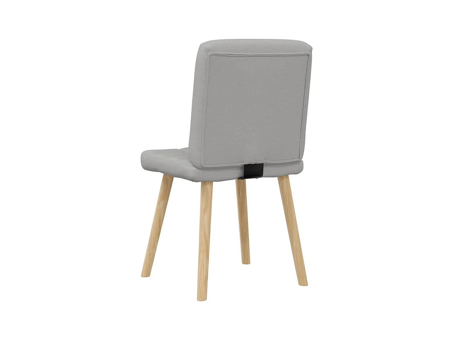 Eetkamerstoelen 2 st stof wolk grijs