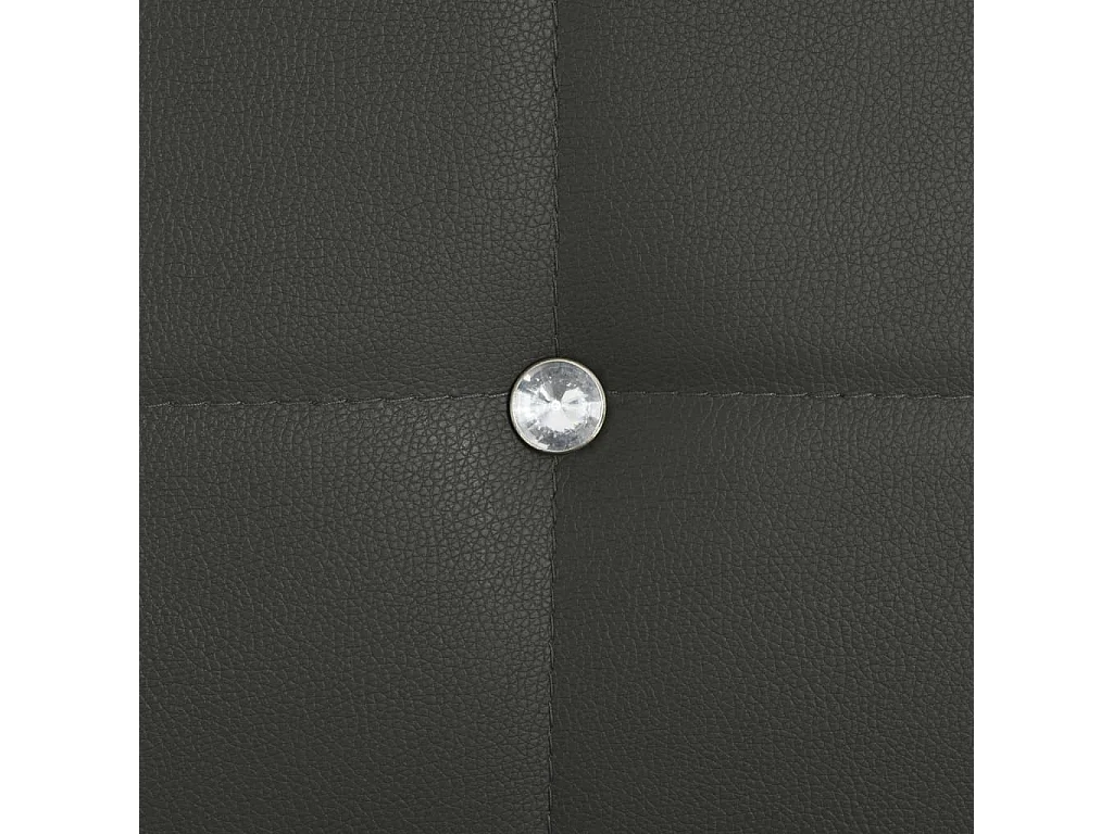 Sillas de comedor 2 unidades cuero sintético gris