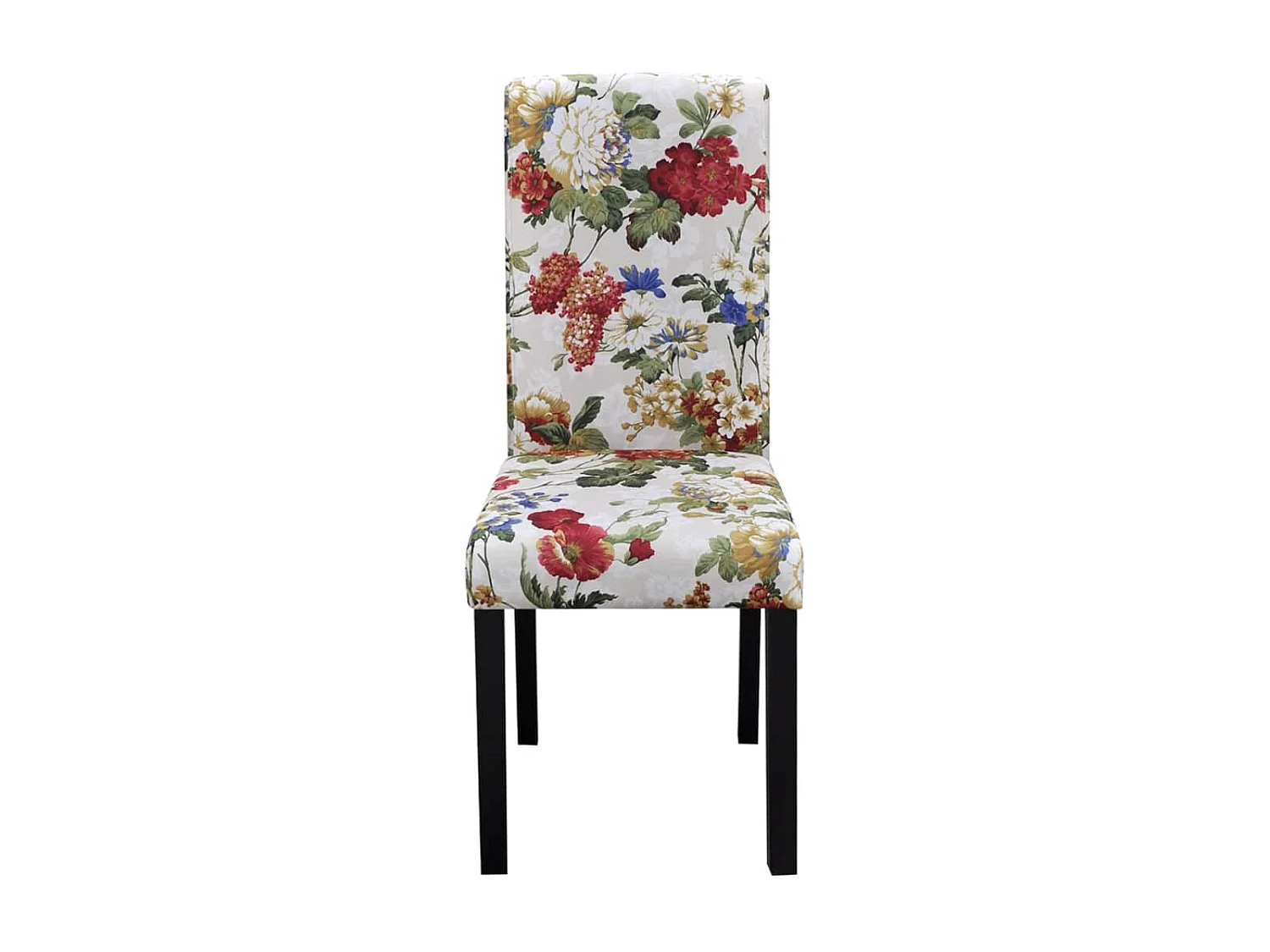 Chaises à manger lot de 4 multicolore tissu