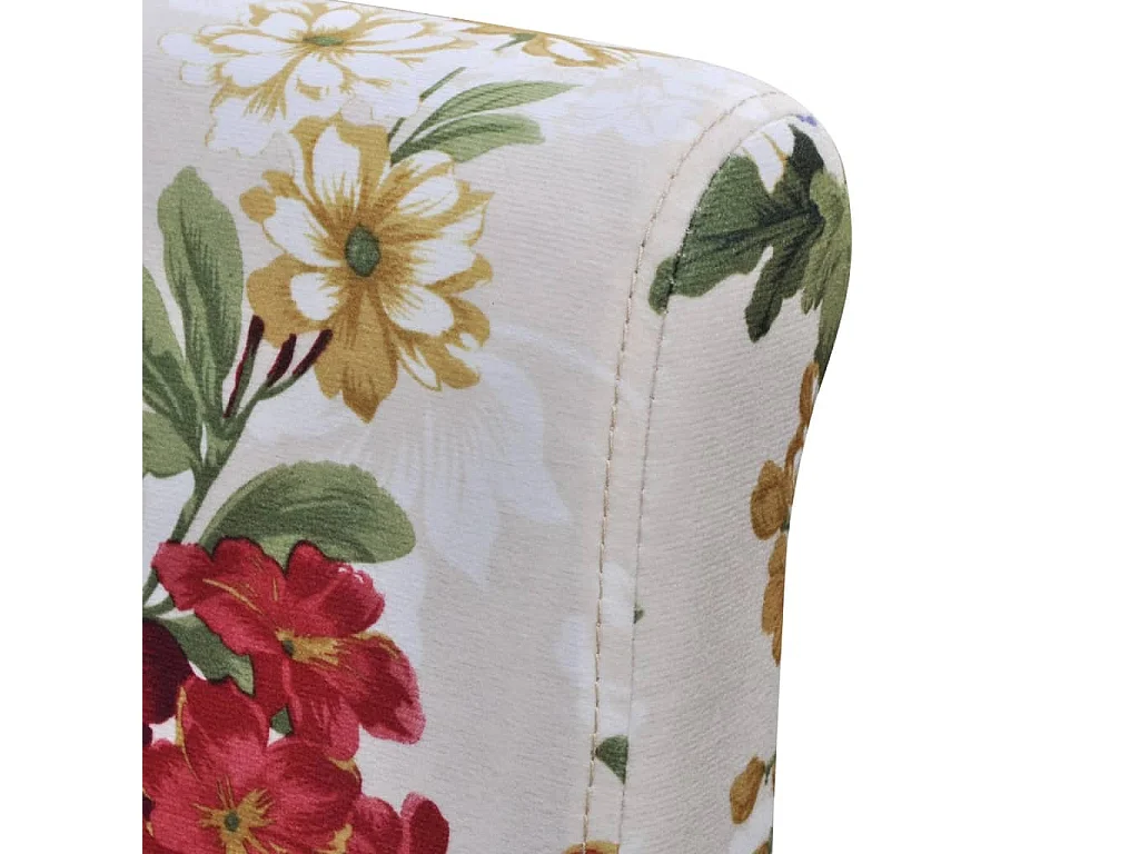 Chaises à manger lot de 4 multicolore tissu