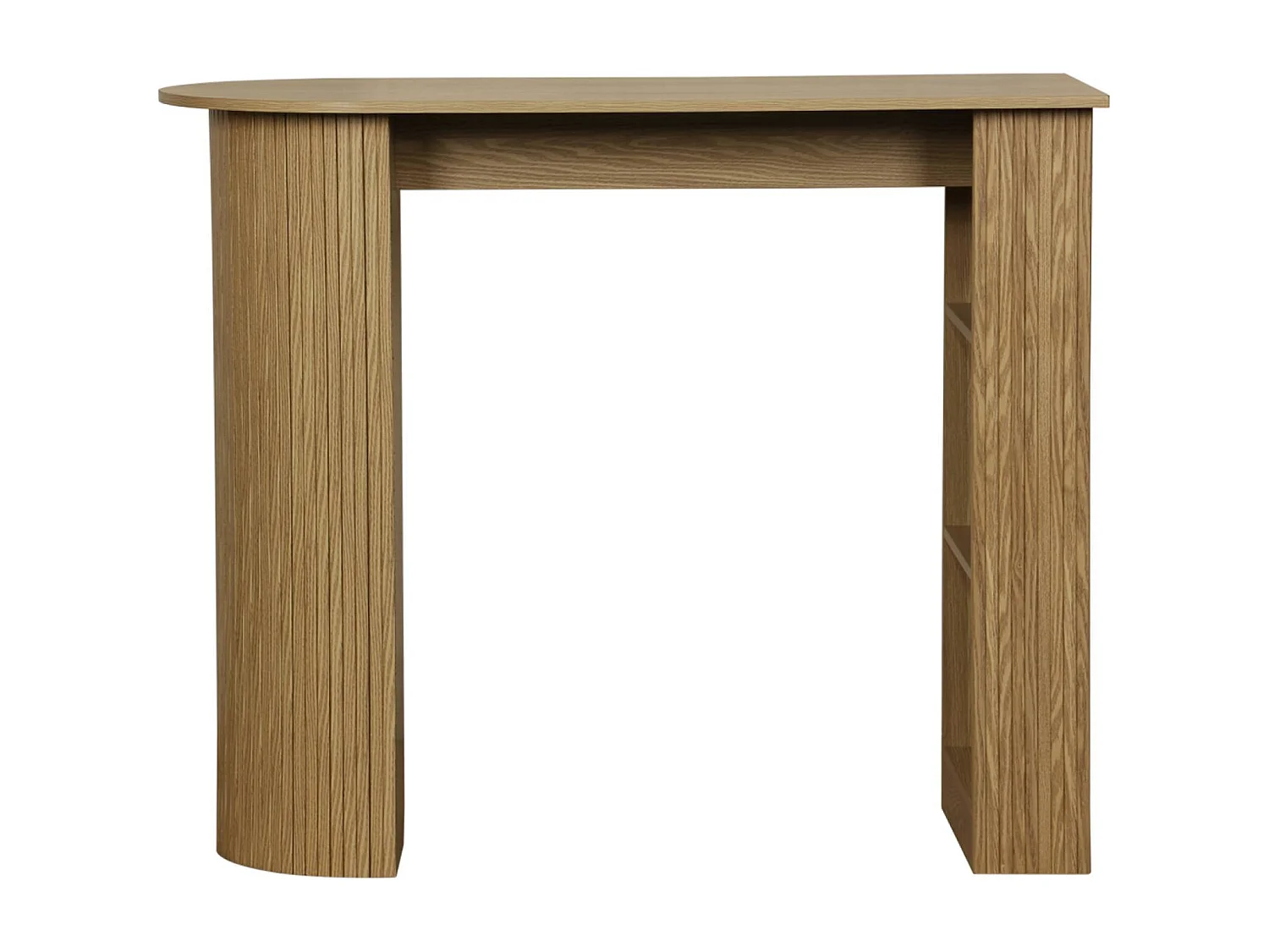 Table bar. table haute de cuisine table d'appoint décor bois avec rangements. 3 étagères. 120 x 55 x 100 cm