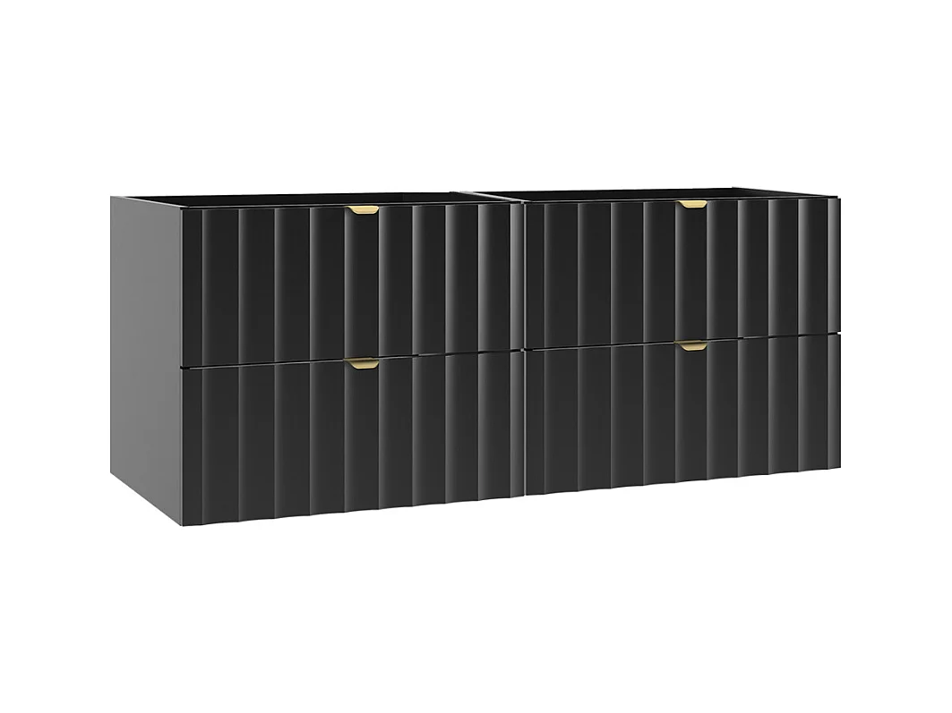 Mobile bagno senza lavabo Lexa nero 120cm