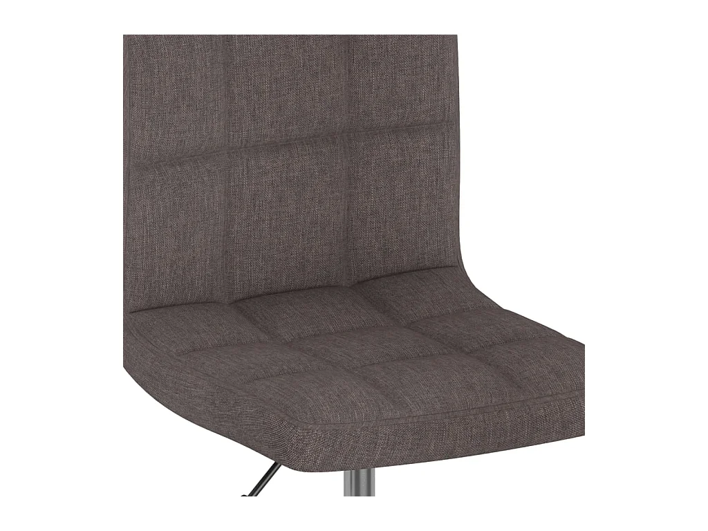 Chaises pivotantes à manger lot de 4 taupe tissu