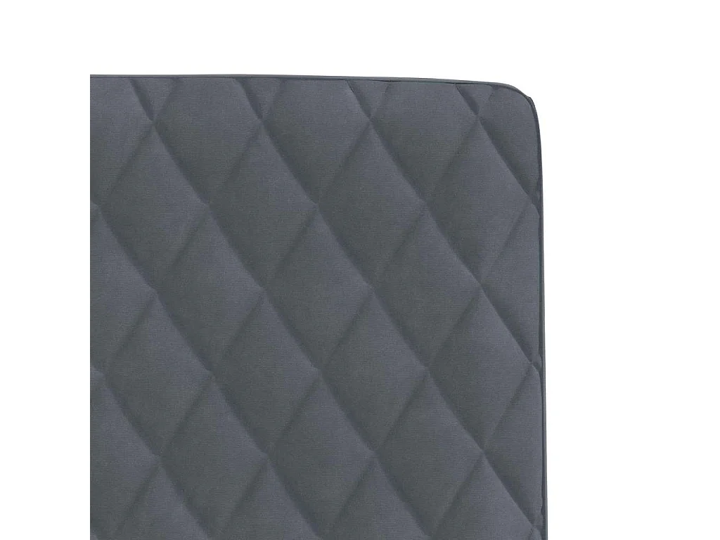 Chaises à manger lot de 4 Gris foncé Velours