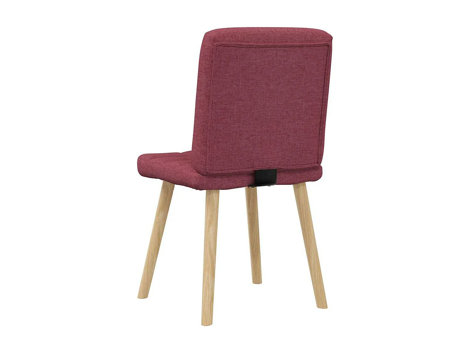 Chaises à manger lot de 4 rouge bordeaux tissu