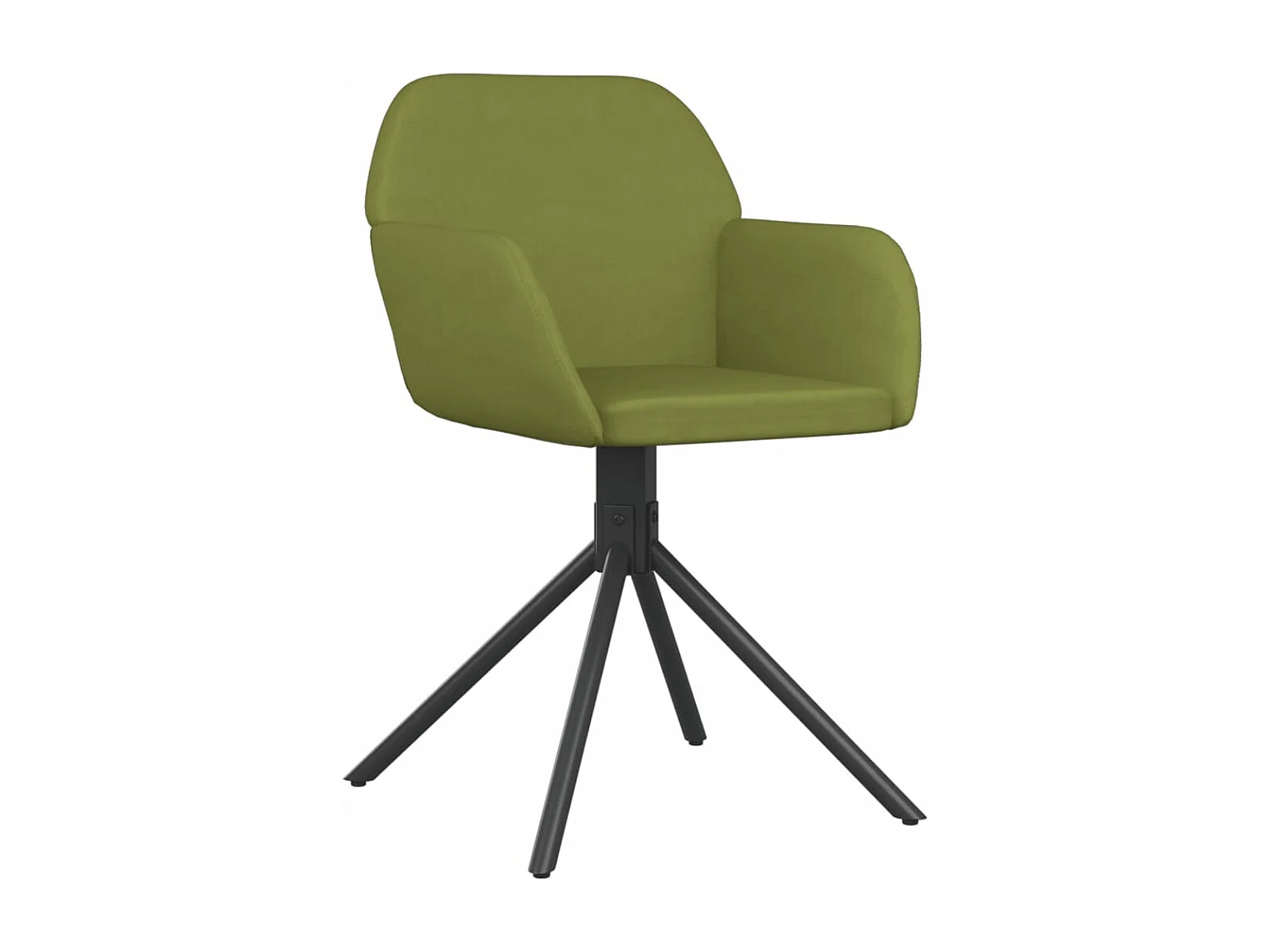 Sillas de comedor giratorias 2 unidades terciopelo verde claro