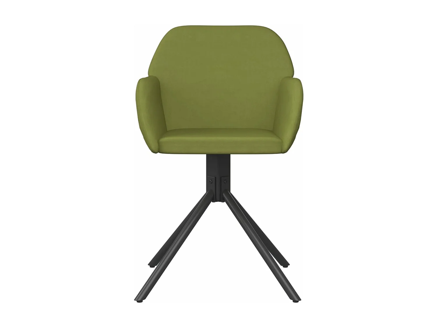 Sillas de comedor giratorias 2 unidades terciopelo verde claro